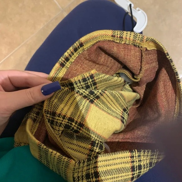 Yellow and black checkered tank top from dollzkill in size small - Picture 2 of 3